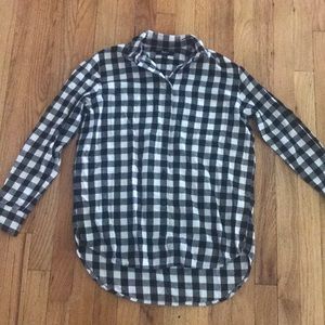Madewell gingham flannel